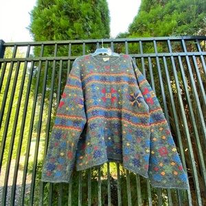 🧣🧤J Crew Wool EUC Unisex Tribal Sweater